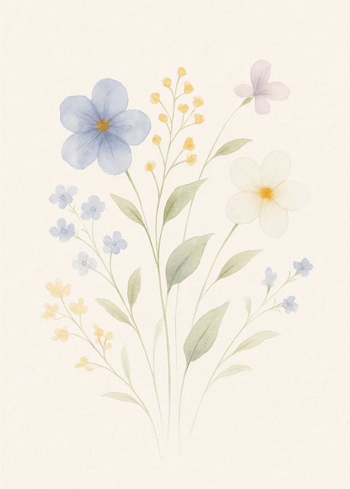 Watercolor Floral Bouquet