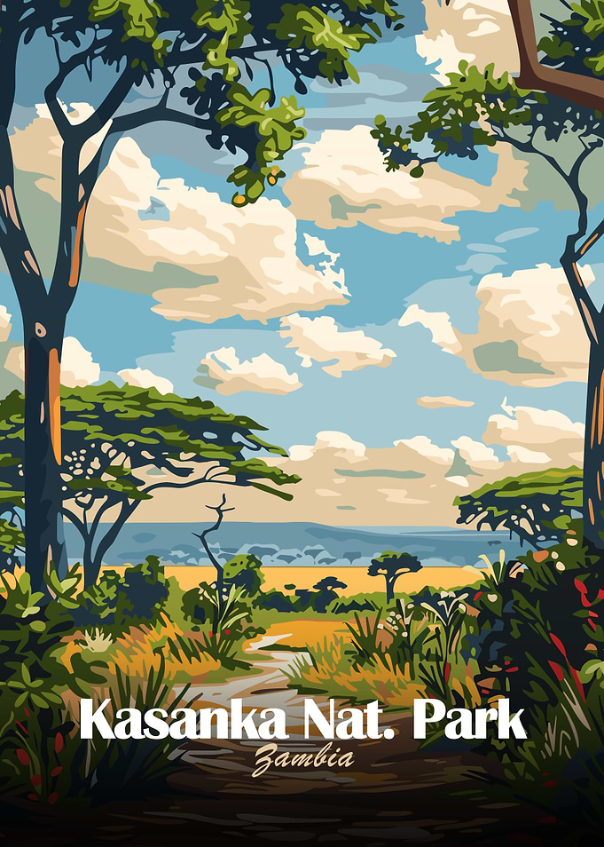Kasanka National Park, Zambia Illustration