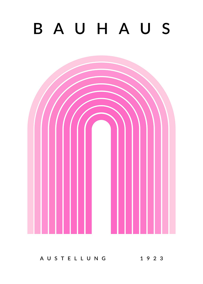 Bauhaus | Pink arch T44L