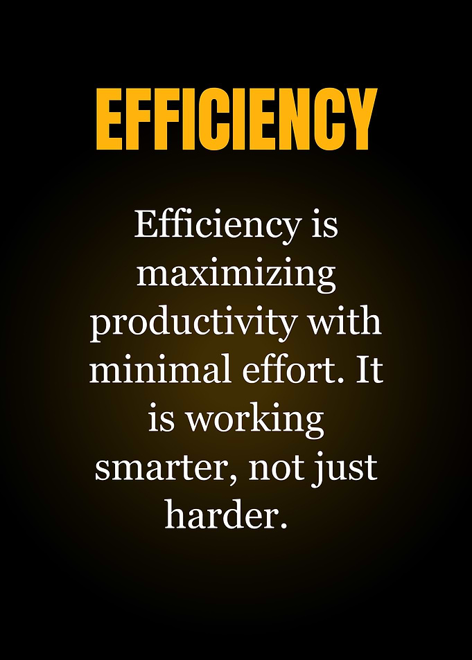 Efficiency Quote Definition