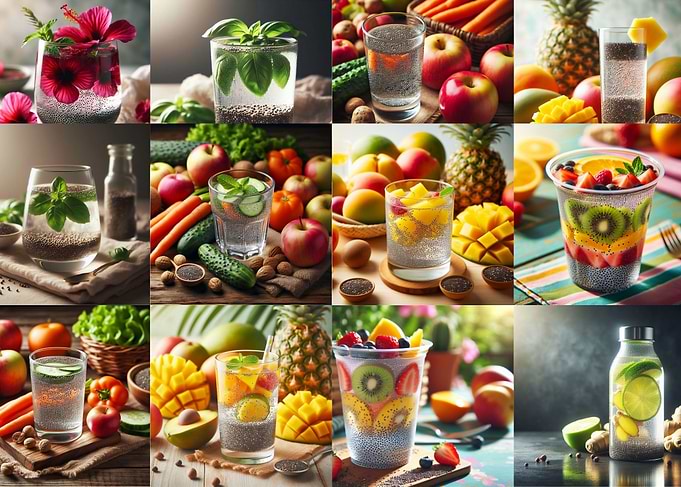 Infused Water with Fruits and Vegetables