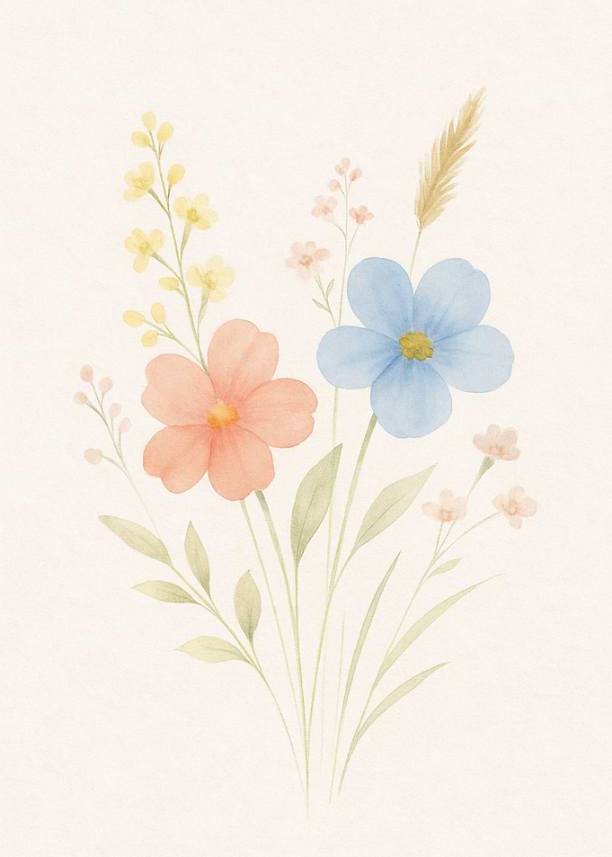 Watercolor Floral Bouquet