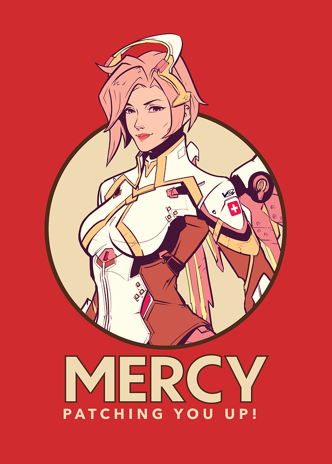 Mercy Retro Poster