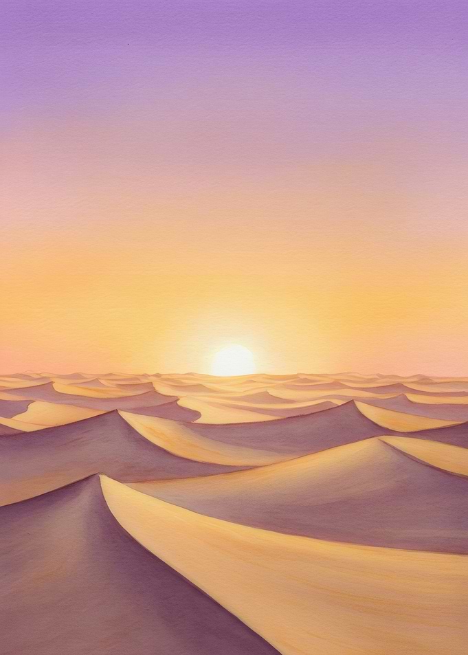 Desert Sunset Painting