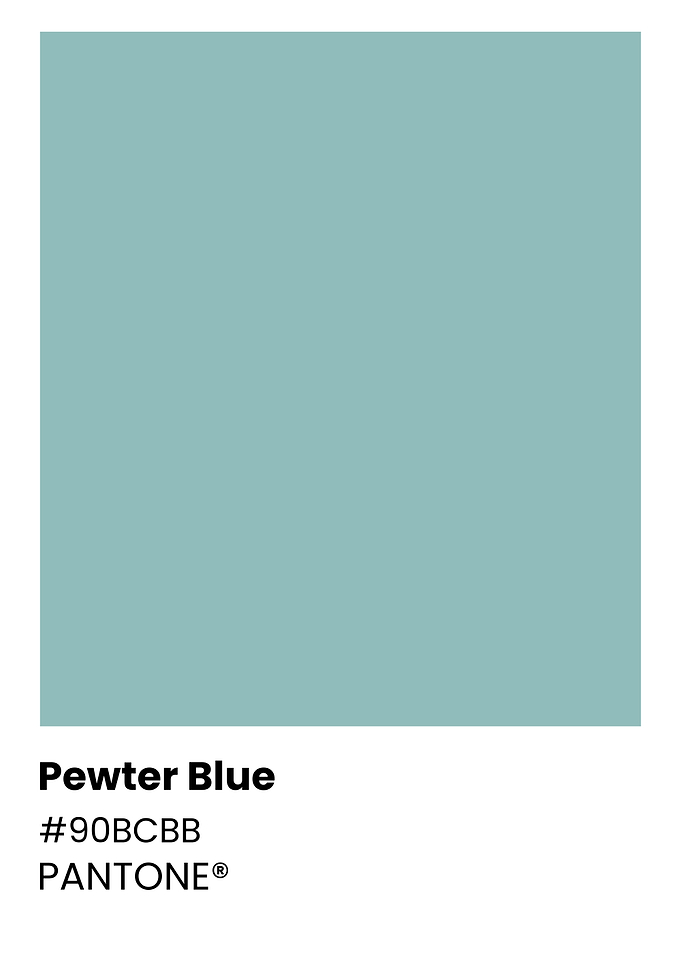 Pewter Blue Pantone Color Swatch
