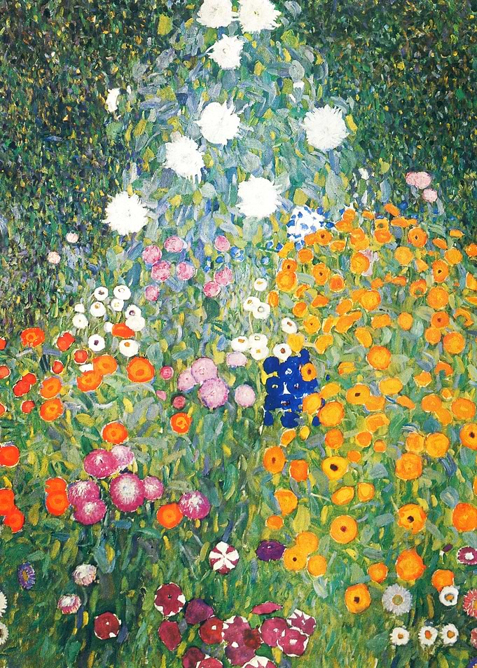 Gustav Klimt Flower Garden
