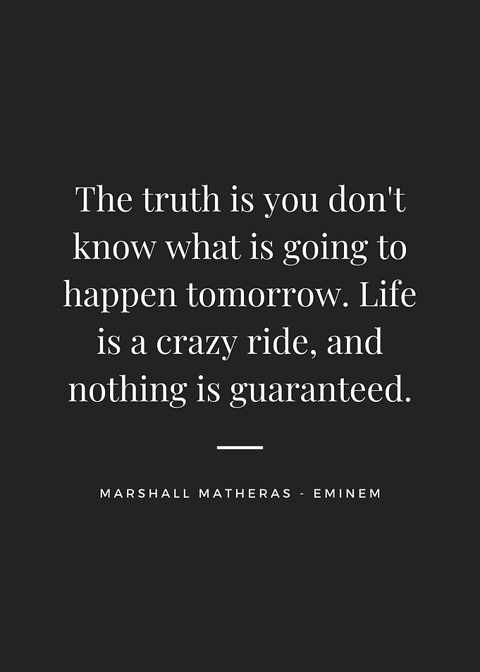 Eminem Quote: Life's Crazy Ride