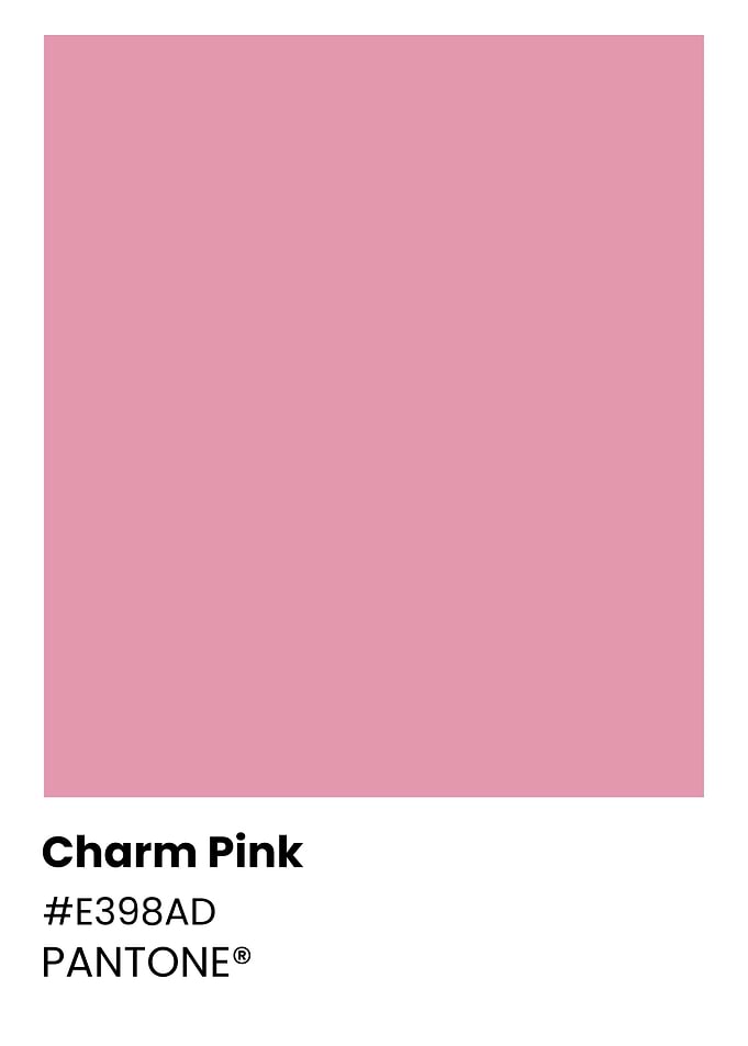 Charm Pink Pantone Color Swatch