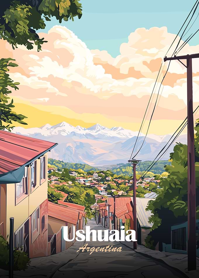 Ushuaia, Argentina Travel Poster
