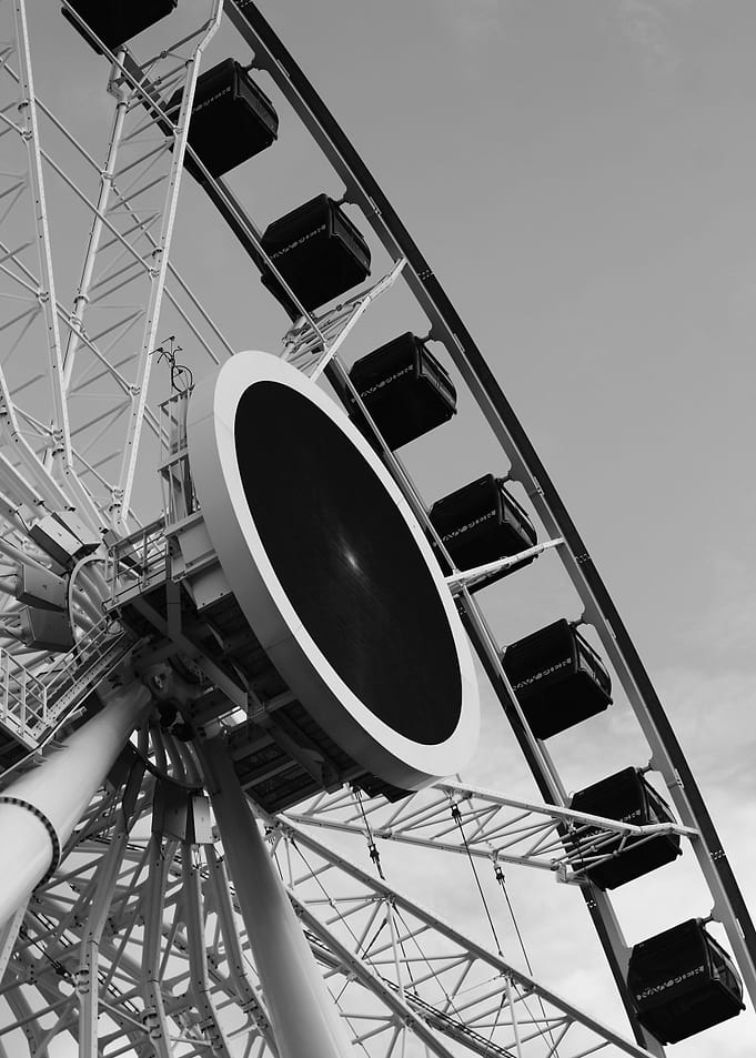 Navy Pier Monochrome Ferris Wheel