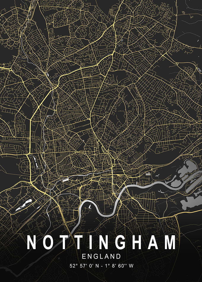 Nottingham Silver City Map