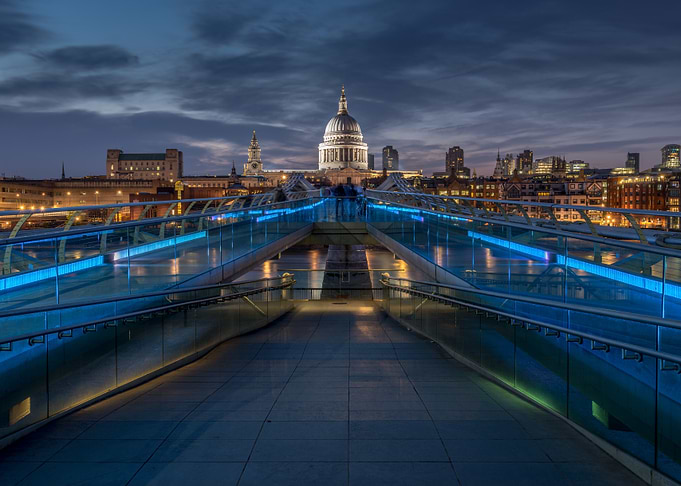 Millennium Bridge and St. Paul's Cathedral
