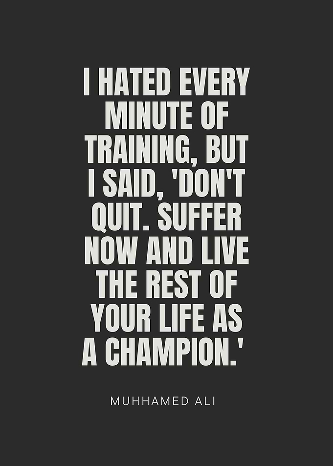 Muhammad Ali Inspirational Quote Poster