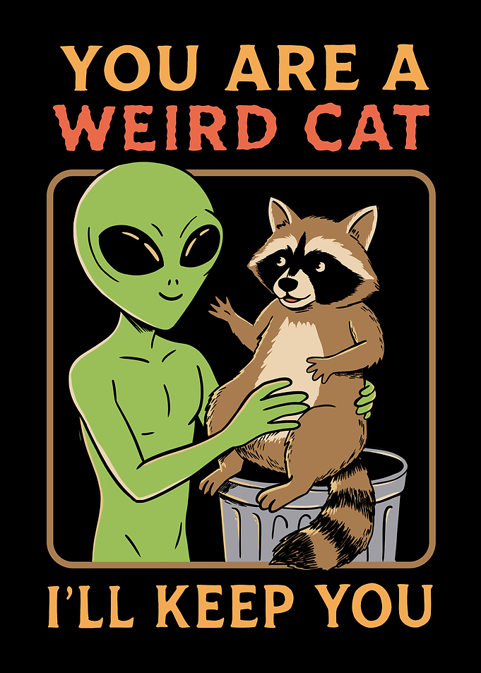 Alien and weird cat