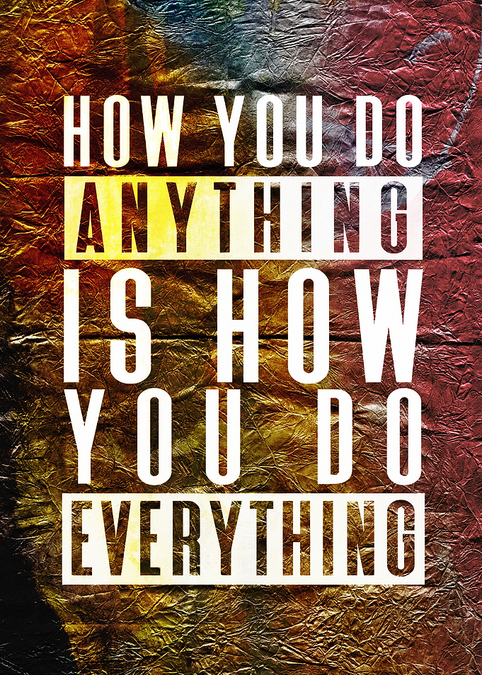 Inspirational Quote on Textured Background