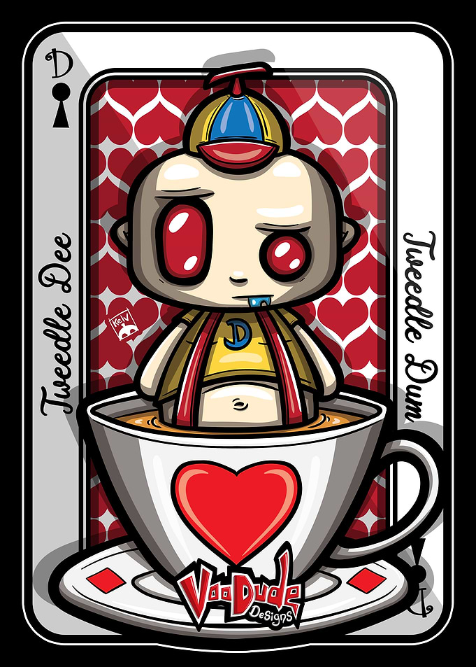 Tweedle Dee and Tweedle Dum Card