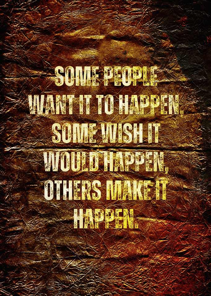 Motivational Quote on Textured Background