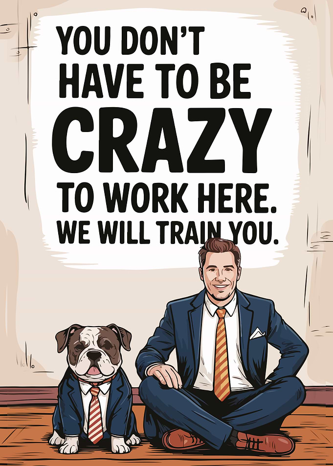Funny Office Humor with Dog