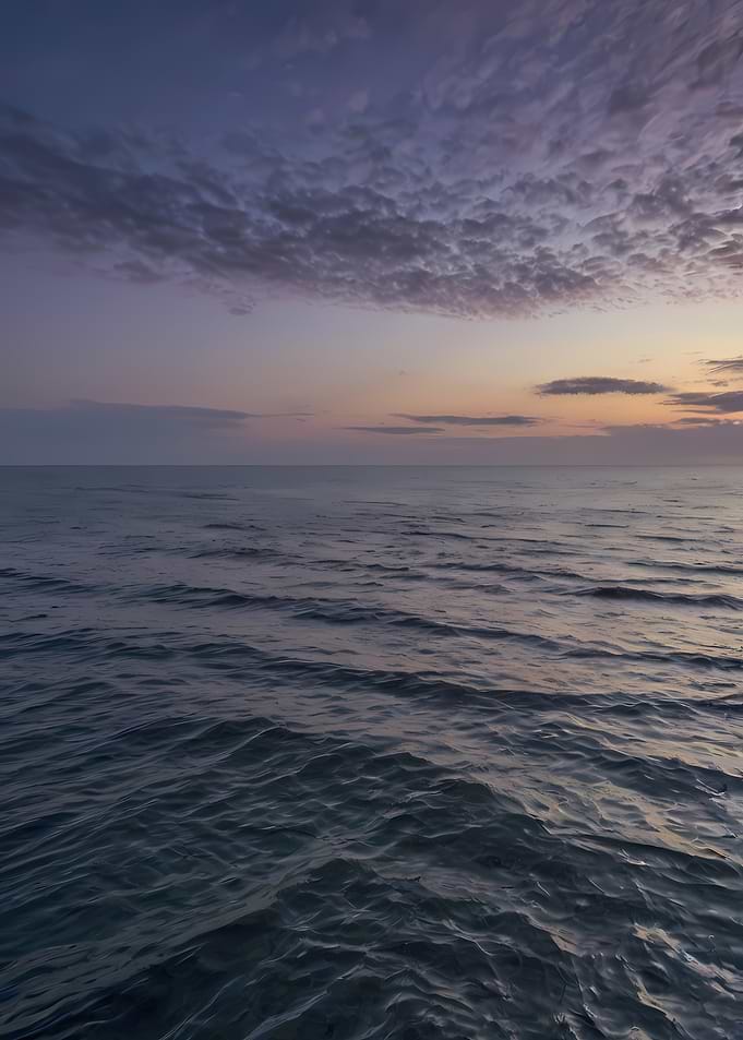 Calm Ocean at Dusk