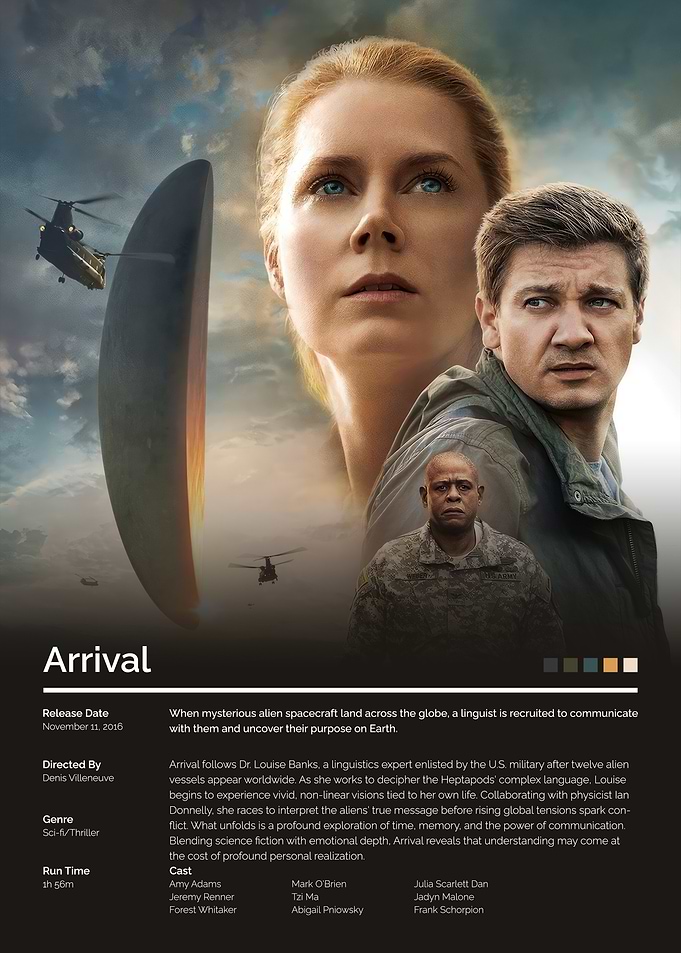 Arrival Movie Poster