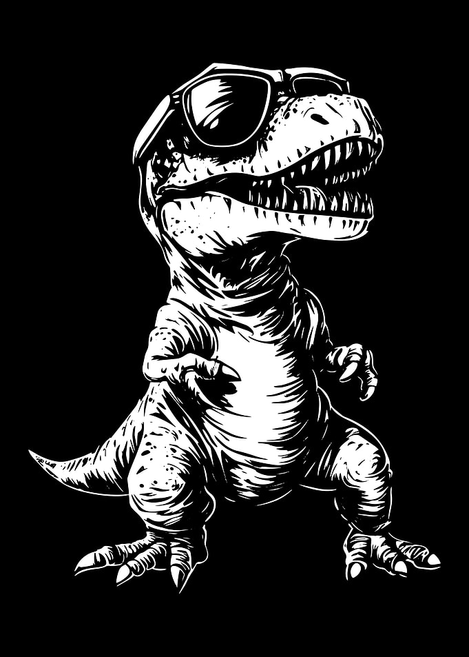 Cool T-Rex with Sunglasses