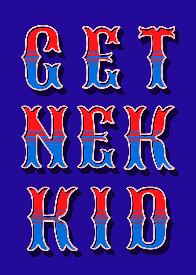 Get Nekkid Typography Art