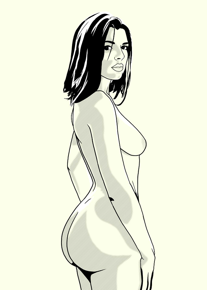 Woman Figure Line Art