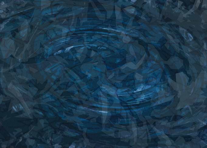Abstract Blue Vortex 9SA