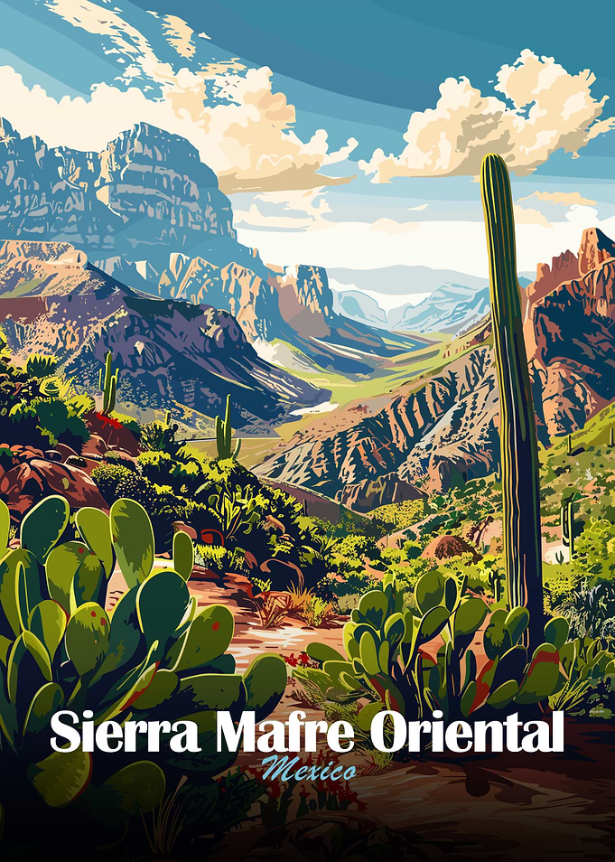 Sierra Madre Oriental, Mexico Landscape Art