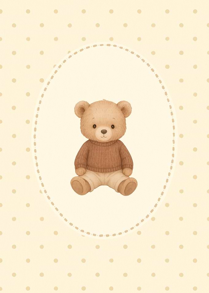 Cute Teddy Bear Illustration
