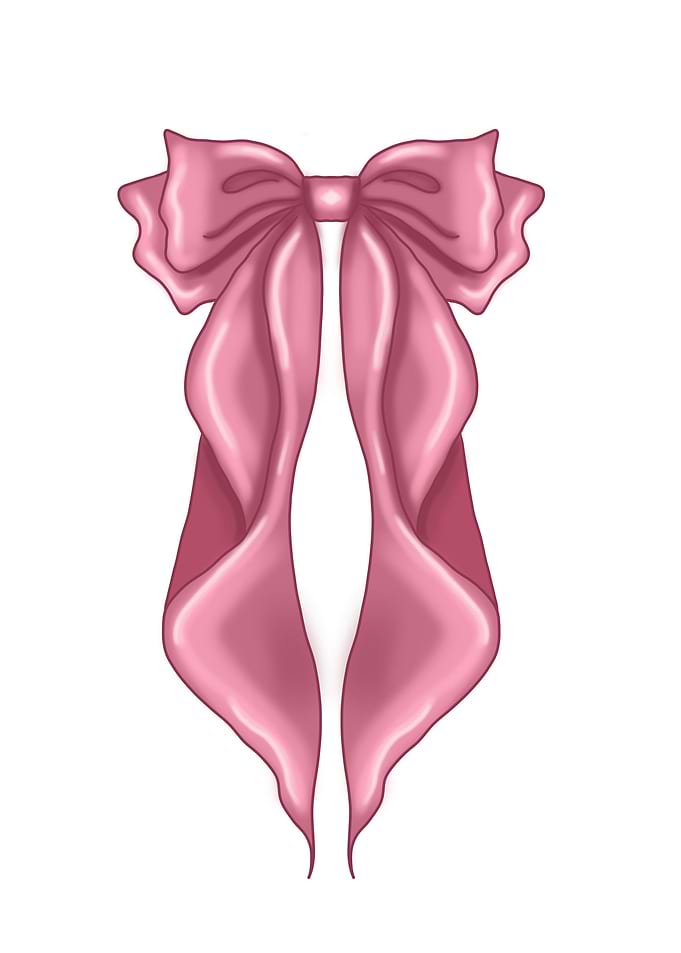 Pink Ribbon Illustration