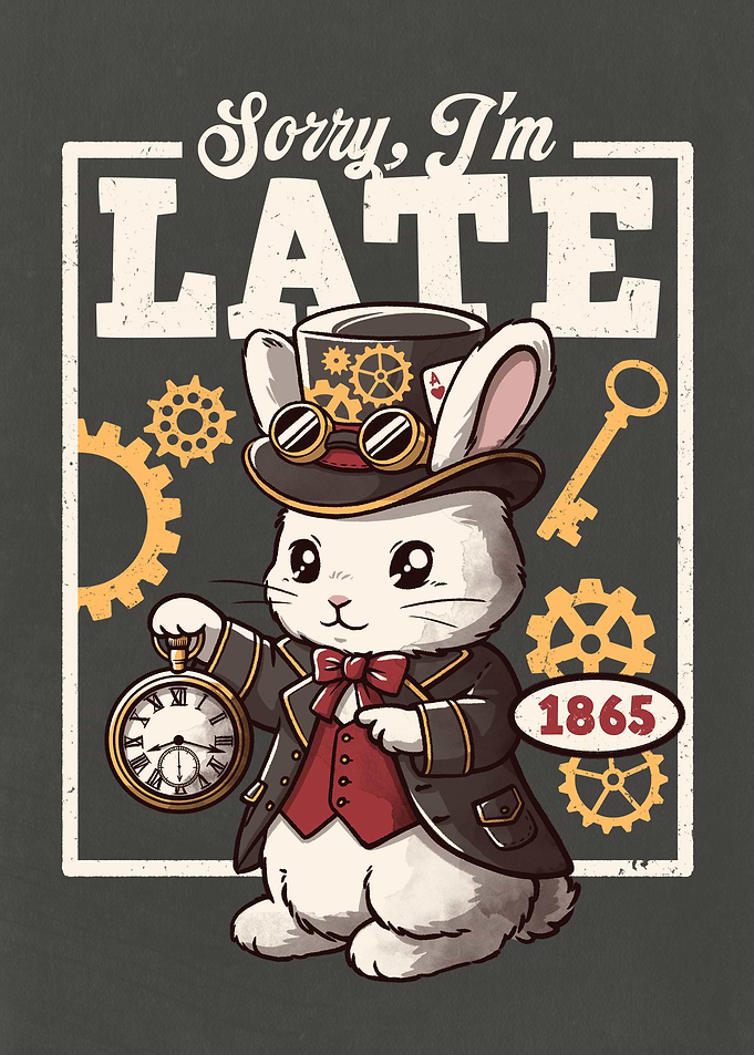 Steampunk white Rabbit late