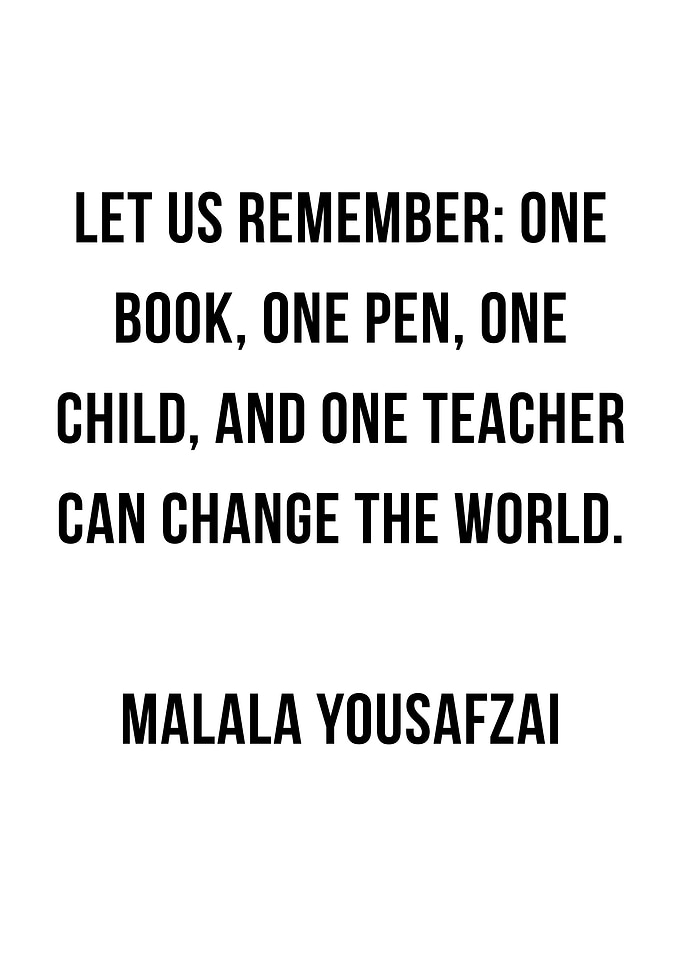 Malala Youssafzai Famous Quote