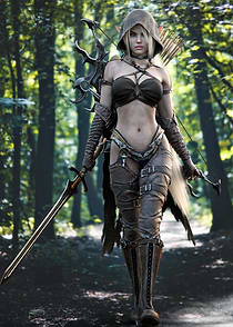 Elf Archer in Forest