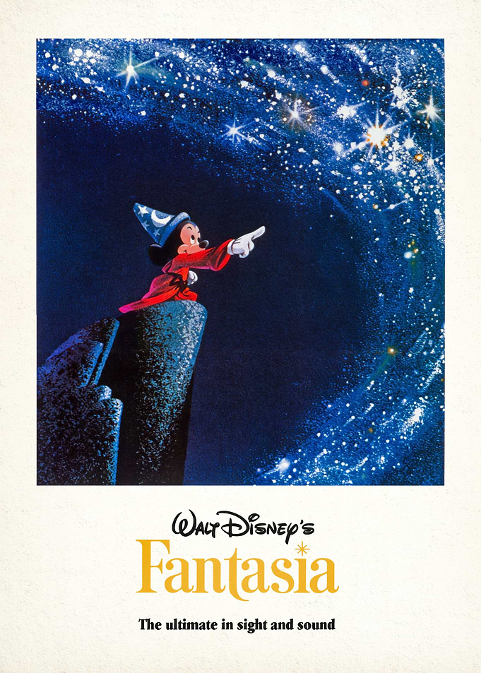 Mickey Sorcerer's Apprentice Fantasia Poster