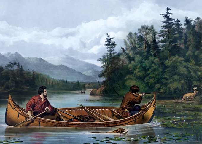 American hunting scenes