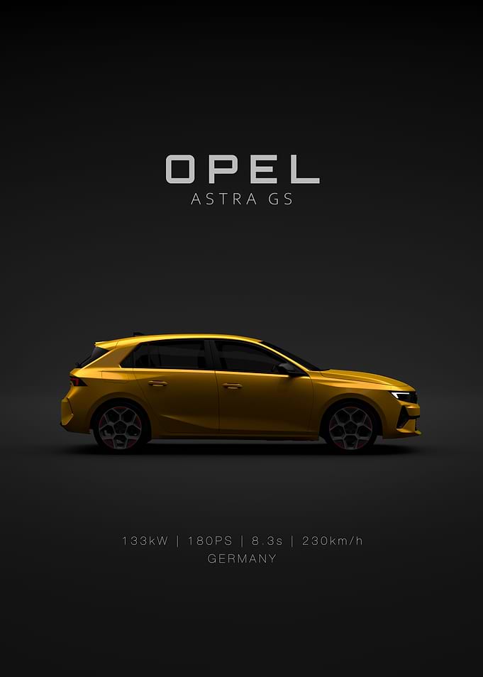 Opel Astra 2023 Yellow Specs