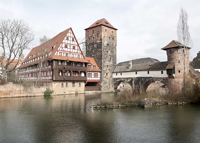 Nuremberg, Germany: Medieval Architecture and River