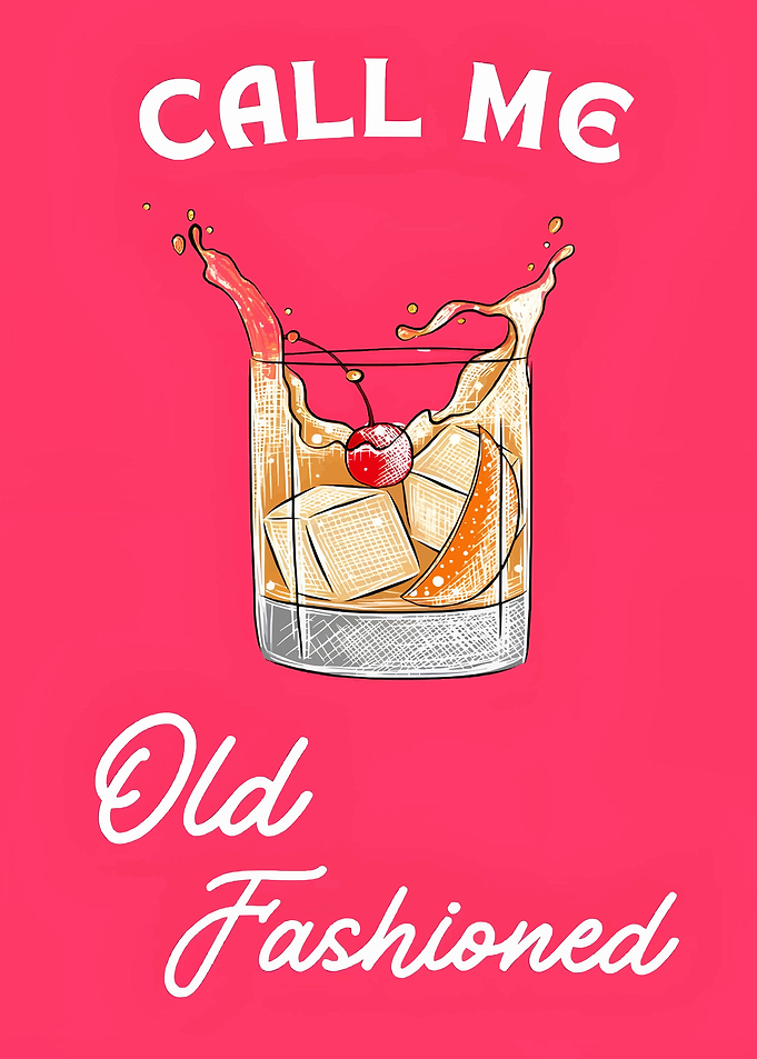 Call Me Old Fashioned Cocktail Art