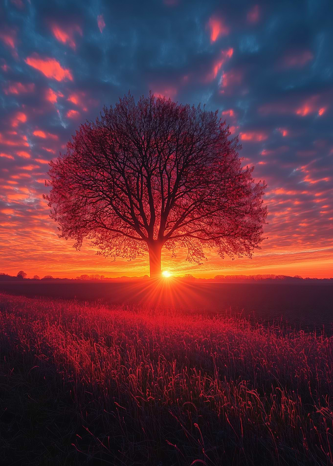Tree Silhouette at Sunset