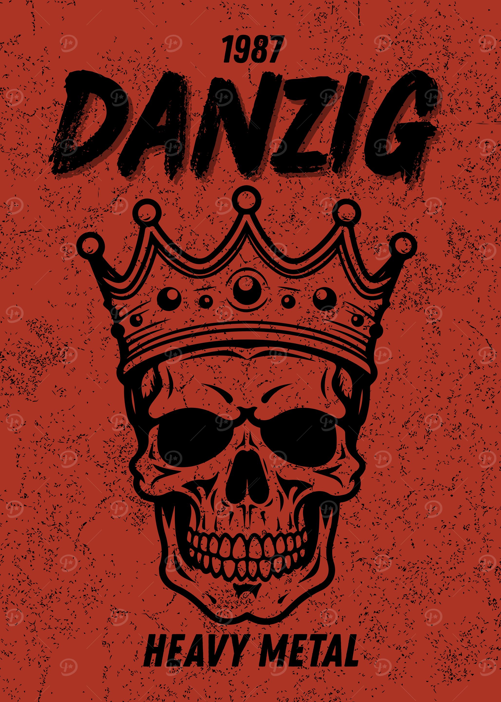 Danzig Skull King Heavy Metal Poster