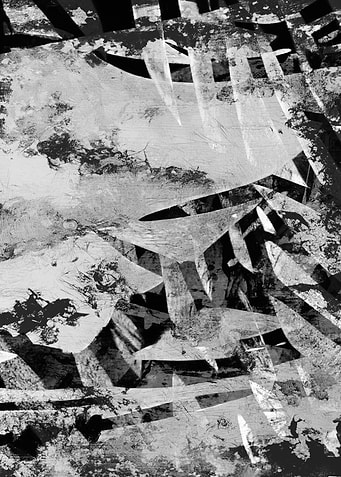 Abstract Black and White Composition