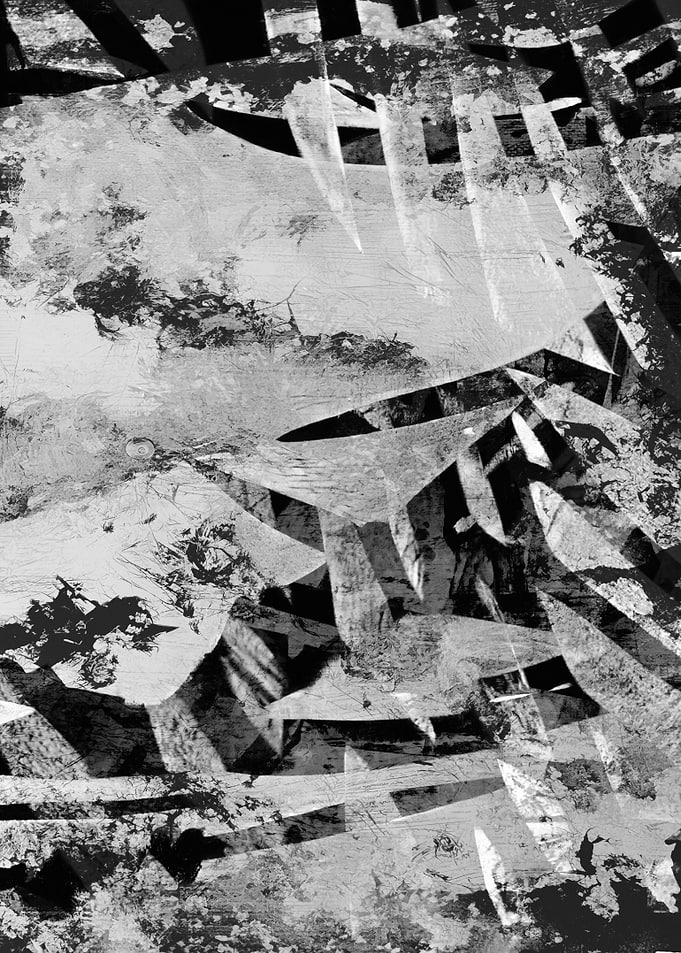 Abstract Black and White Composition
