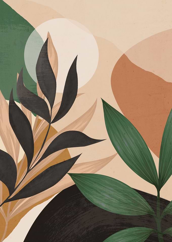 Abstract Botanical Illustration