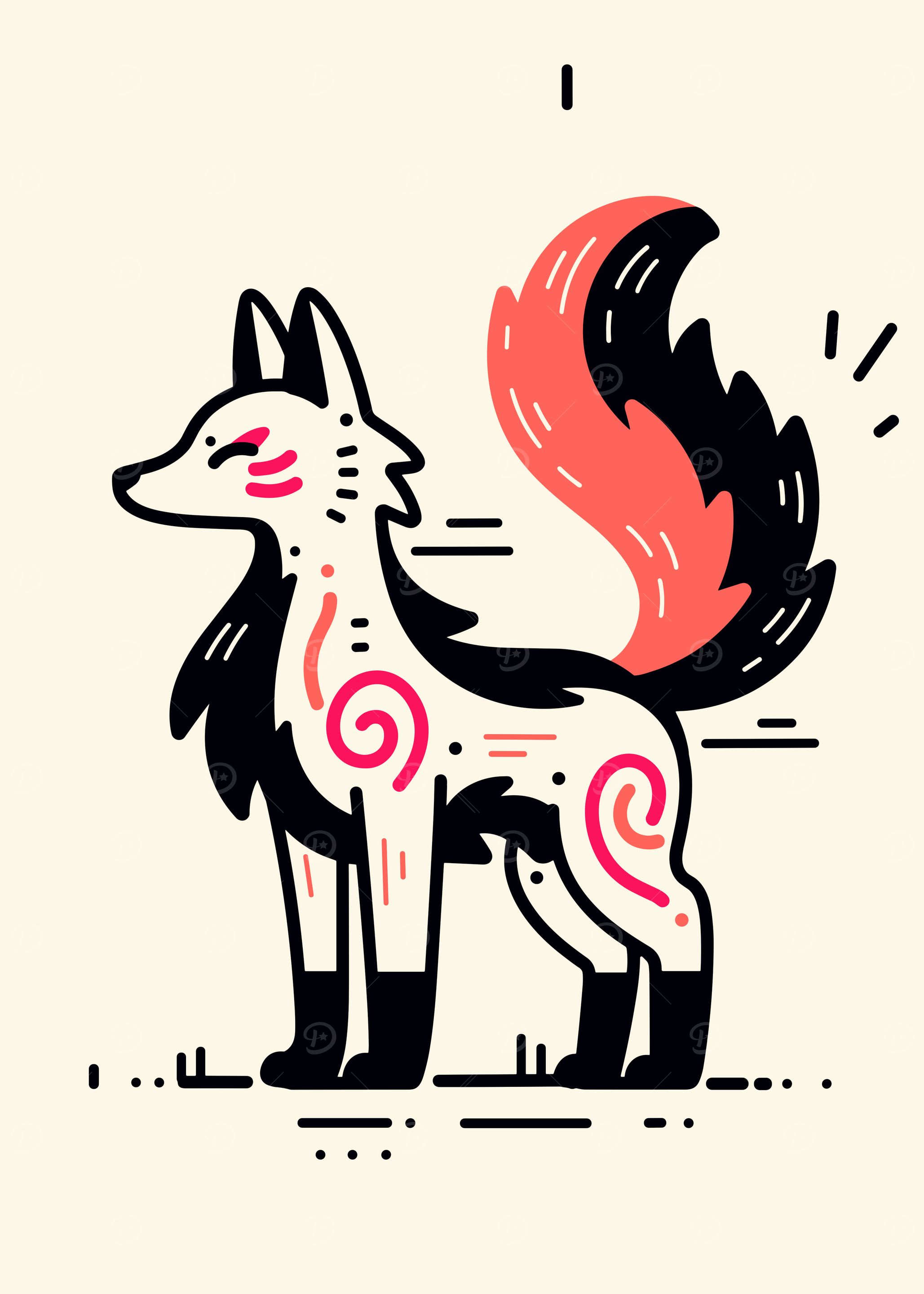 Stylized Fox Illustration