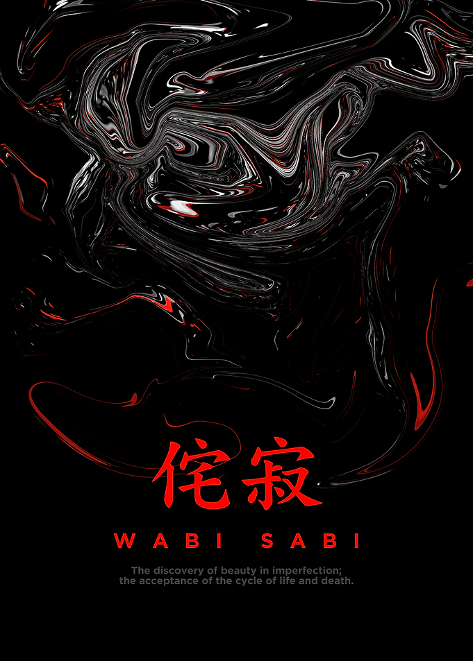 Wabi Sabi - Japanese Word Art