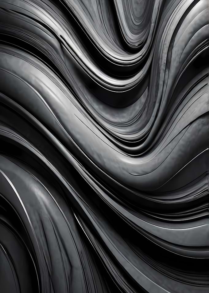 Abstract Black and Gray Wavy Texture