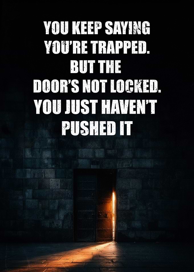 Inspirational Quote THE DOOR’S NOT LOCKED