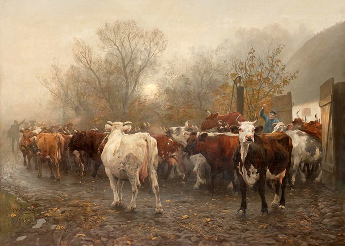 Driving Cows out of the Cowhouse