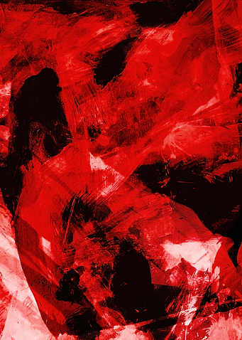 Abstract Red and Black Painting